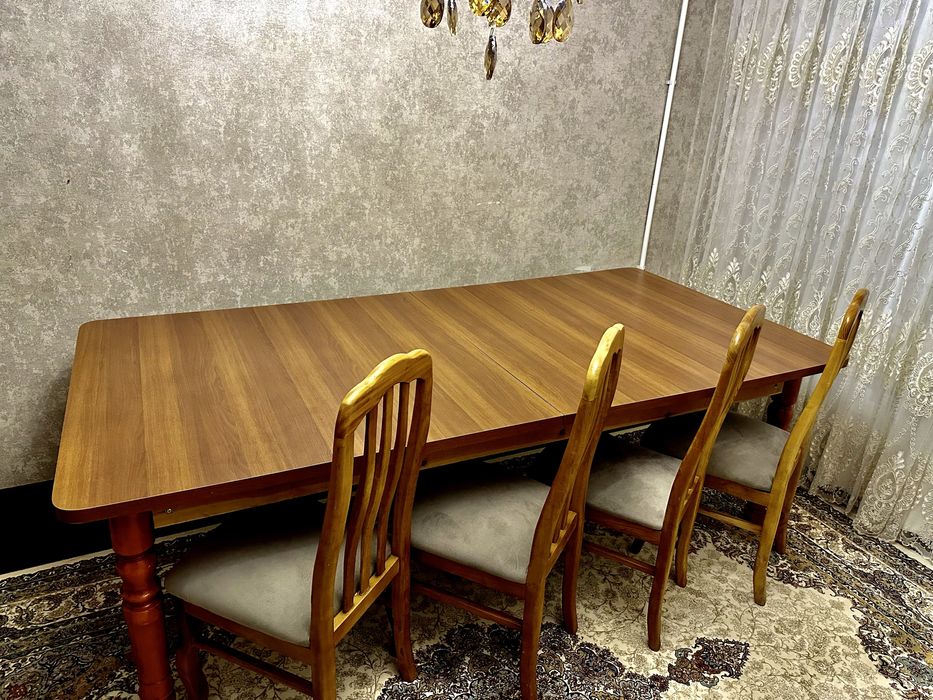 Mustahkam yog‘och stol va stullar (transformer xontaxta)