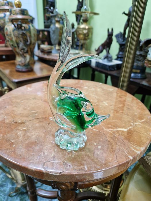 Прекрасна антикварна италианска колекционерска фигура Murano
