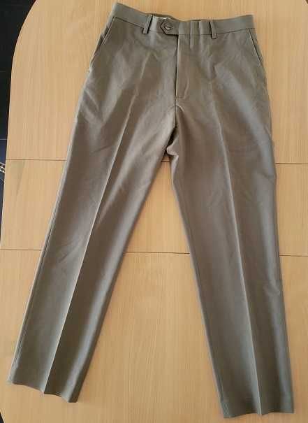 Pantaloni stofa barbati kaki Premier Man M 88cm noi