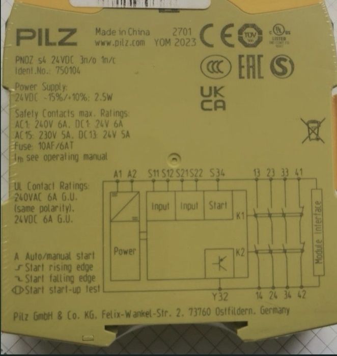Releu de siguranță Pilz S4