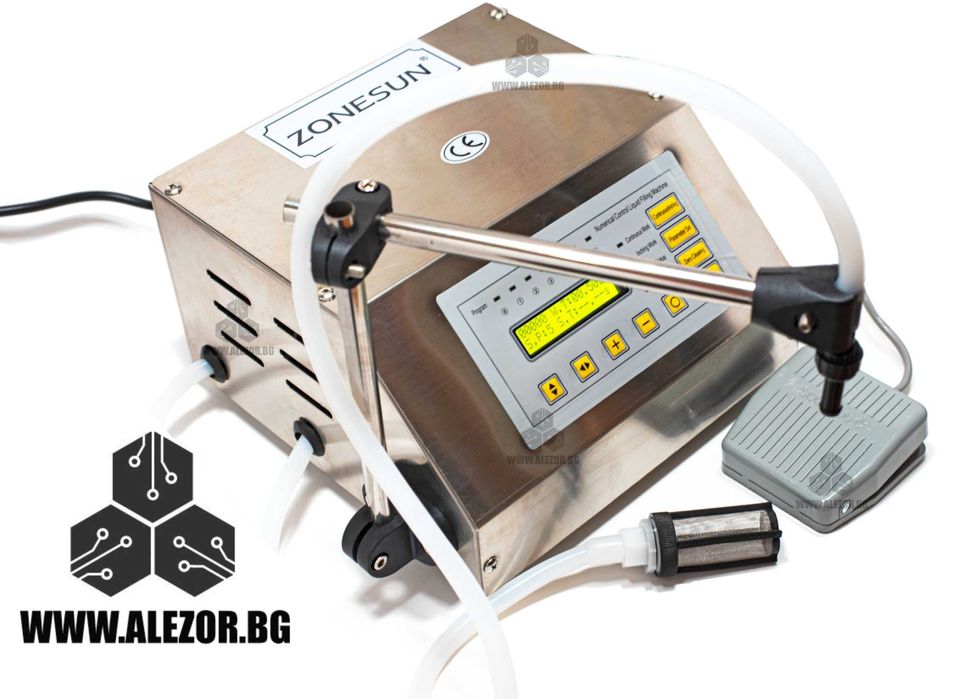 Дозираща машина за течности, 220 V, 10-3200мл с крачен педал, 20200129