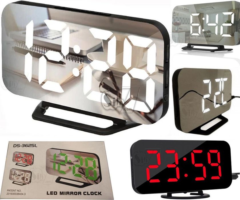 Ceas electronic cu fata oglinda