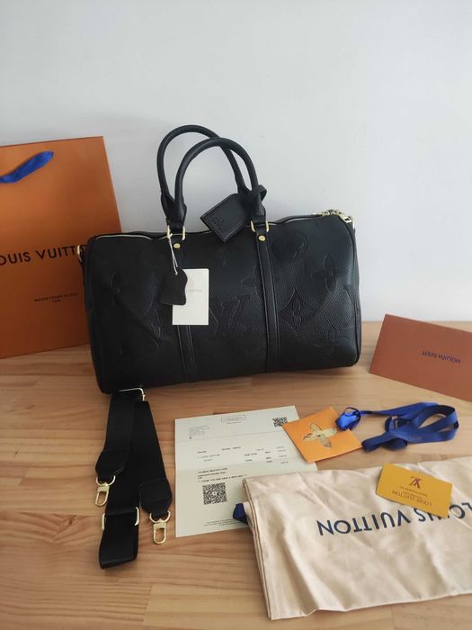 In stoc voiaj, geanta sport piele Louis Vuitton 1109.4