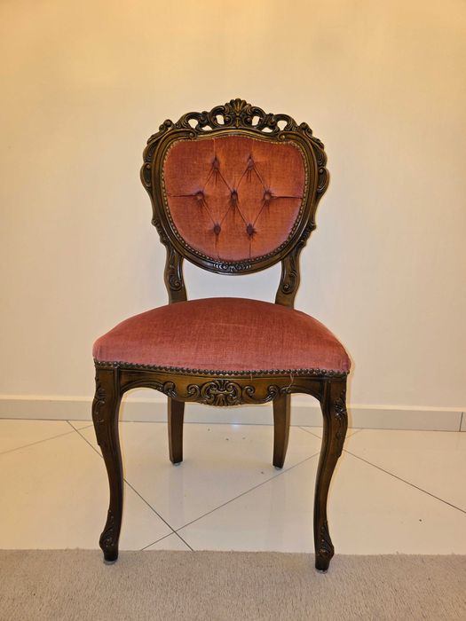 Set 2 scaune + măsuță, stil baroc