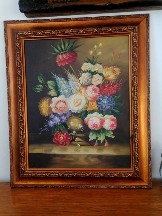 Superb Tablou  pictat / vintage
