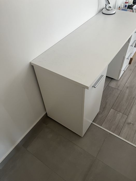 Birou cu sertare si dulap liber 135x50x75.5 cm