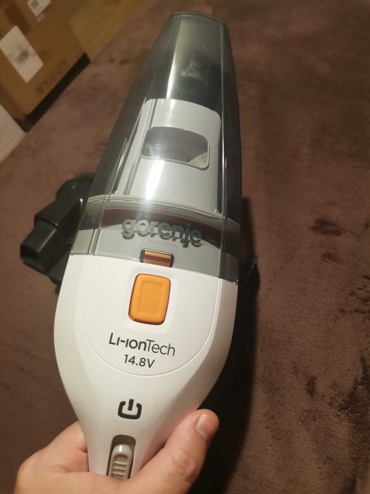 Ръчна прахосмукачка Gorenje MVC148FW - мокро и сухо, 100W, 14.8V, 0.7L