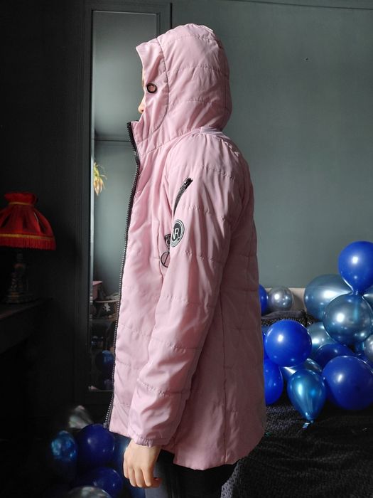 Куртка для девочки 10–13 лет, розовая, недорого