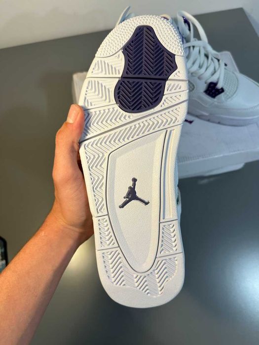 Nike Air Jordan 4 Retro White Court Purple marimea 44