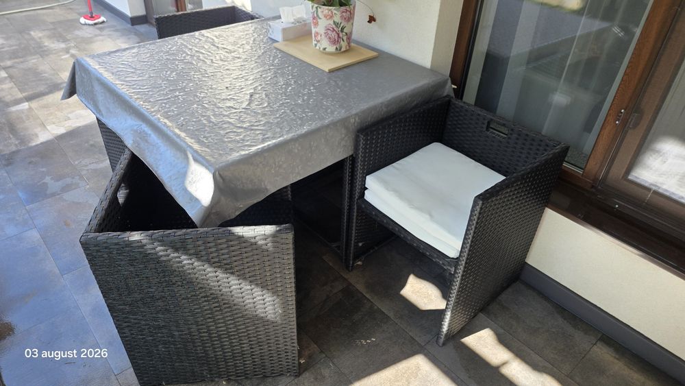 Set masa cu 4 scaune gradina terasa Outsunny