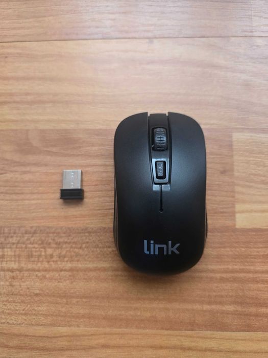 Link lkmos02 Wireless Mouse 1000 dpi 3 Buttons USB Receiver Black