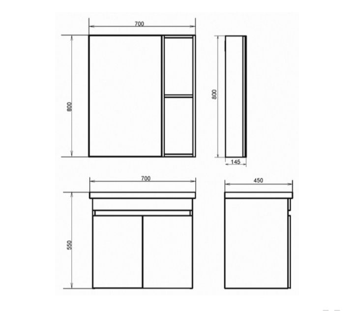 Новая тумба с раковиной