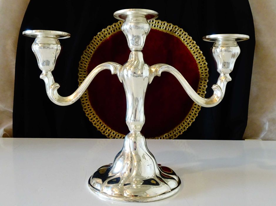 Посребрен свещник WMF,Art Nouveau.