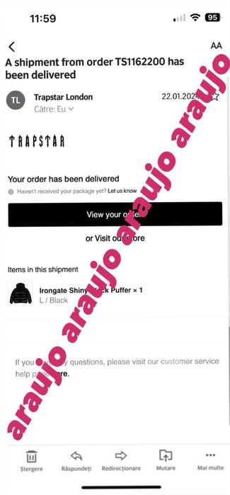 geaca trapstar irongate shiny