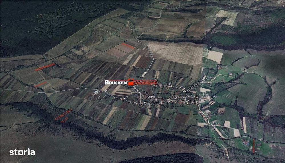 Teren arabil de vanzare – 2,34 ha (23.400 mp) – Husasau de Tinca-BH