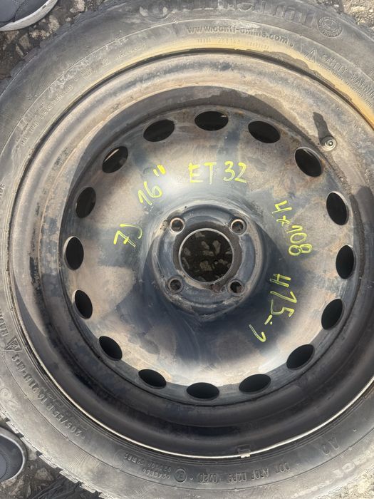2 броя стоманена джанта 7Jx16''ET32 4x108 ном 15