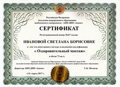 Общий массаж всего тело.