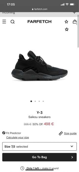 Adidasi Y-3 negri