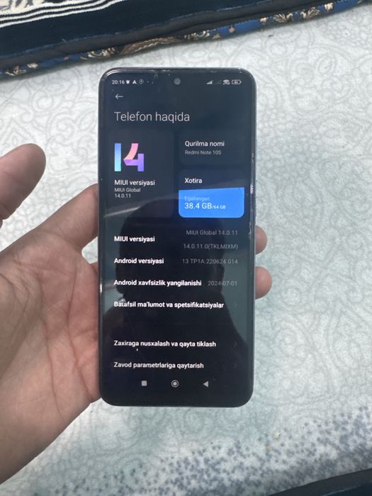 Sotiladi:    Redmi note 10S