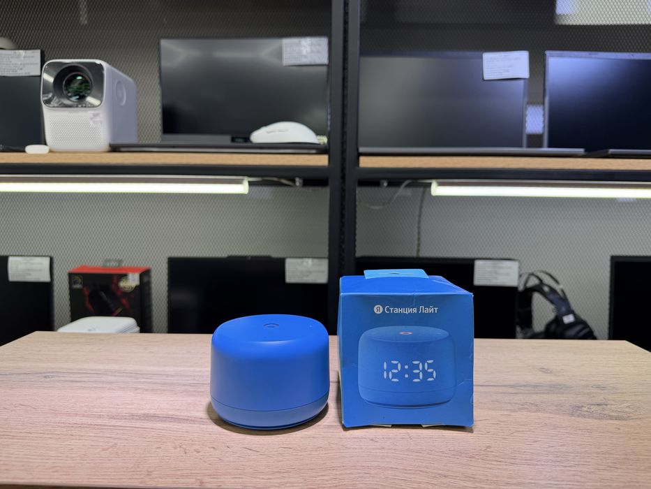 Яндекс Станция Лайт 2, синий, полный комплект, 1636/А10