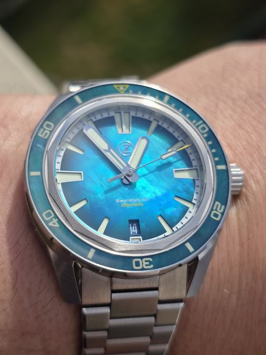 Zelos Swordfish 40mm Teal MOP