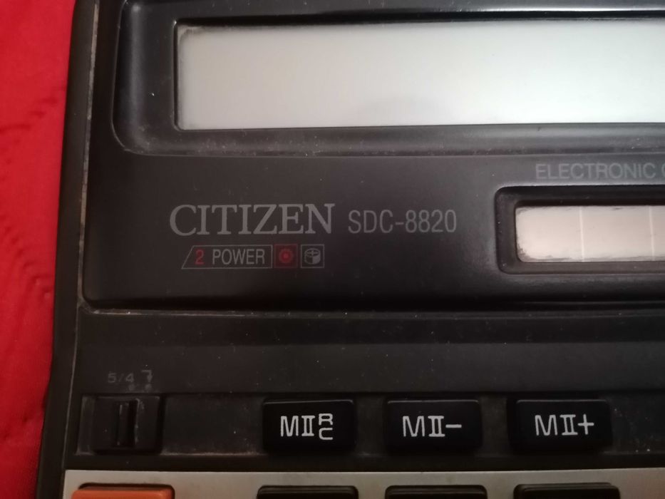 Ретро калкулатор CITIZEN SDC-8820 2 POWER соларна батерия