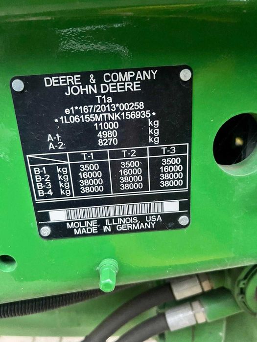 Tractor John Deere 6155M