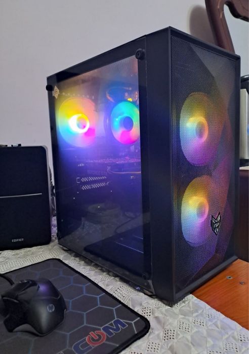 Мощный Игровой ПК (i3-12100F / GTX 1650 GDDR6 / 16GB / SSD+HDD)