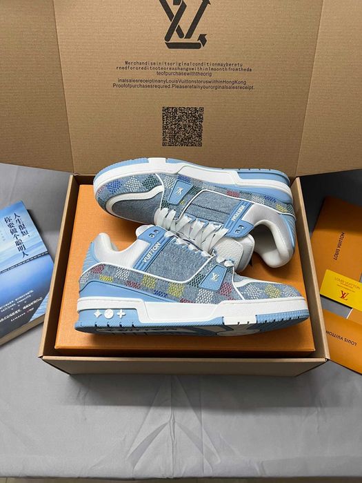 LV albastru pantofi pentru bărbați și femei