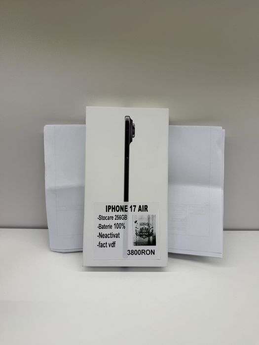iPhone 17 Air black  nou neactivat garantie King Amanet