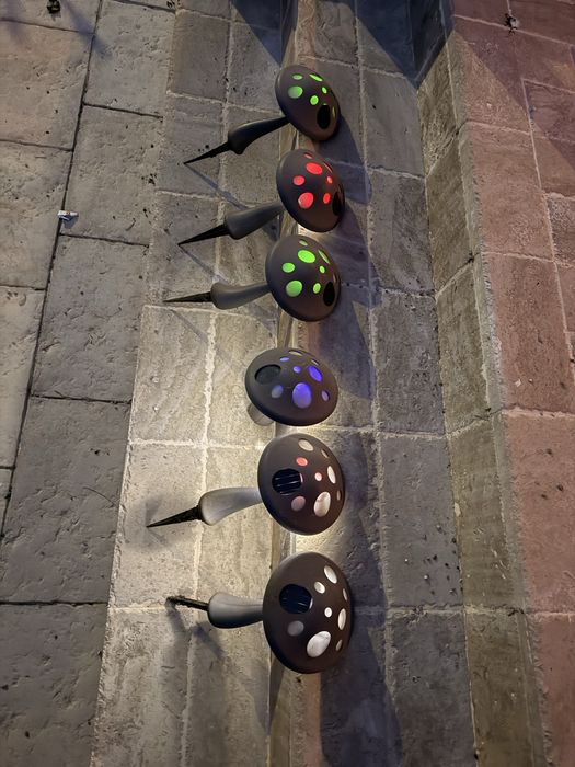 Lampa Solara Ciuperca (6 Buc) - Led Multicolor