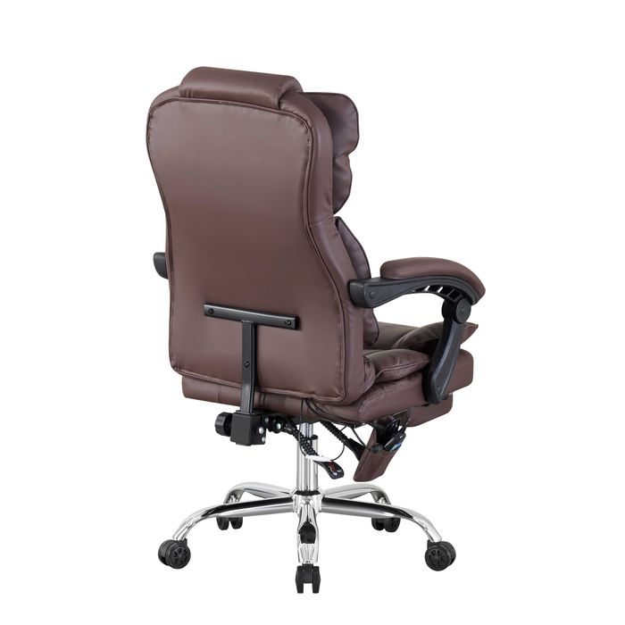 Scaun birou profesional Visoli, functie masaj, Brown Coffee