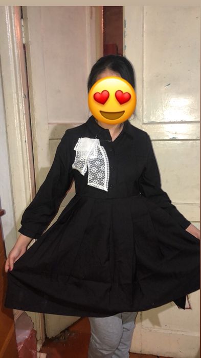 Шерстяное школьное советское платье