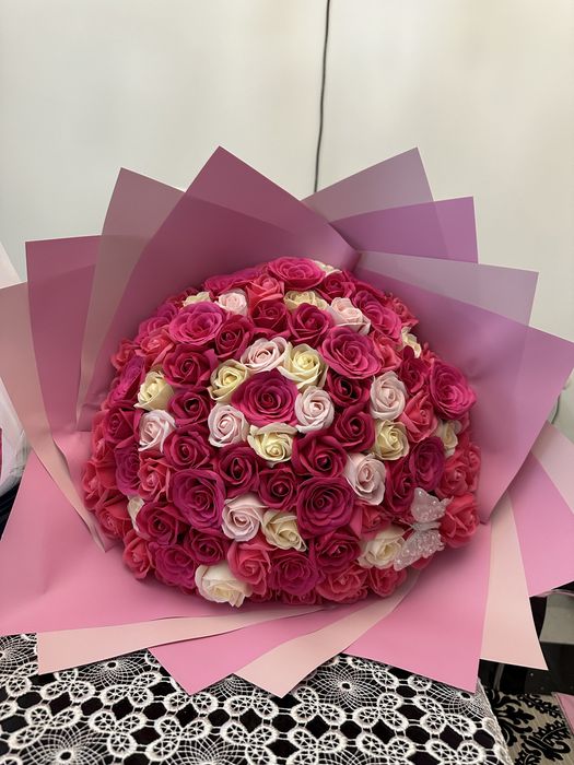 Buchet trandafiri din sapun