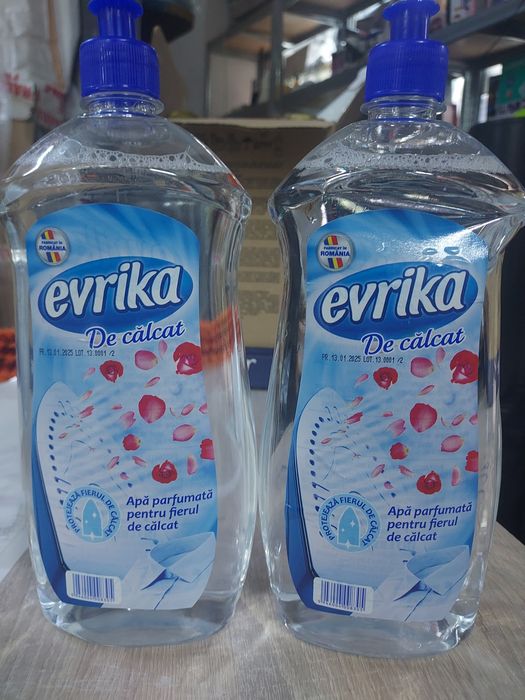 2 buc Evrika Apa Parfumată pt.Fierul de Calcat  1L/sticla