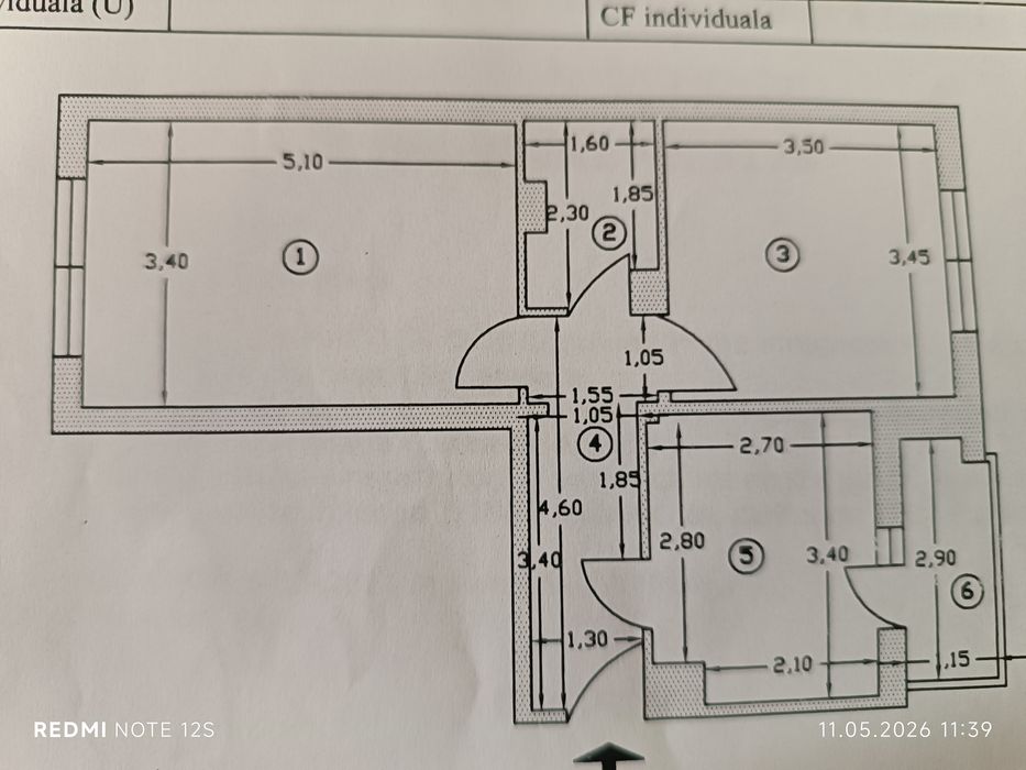Apartament 2 camere decomandat