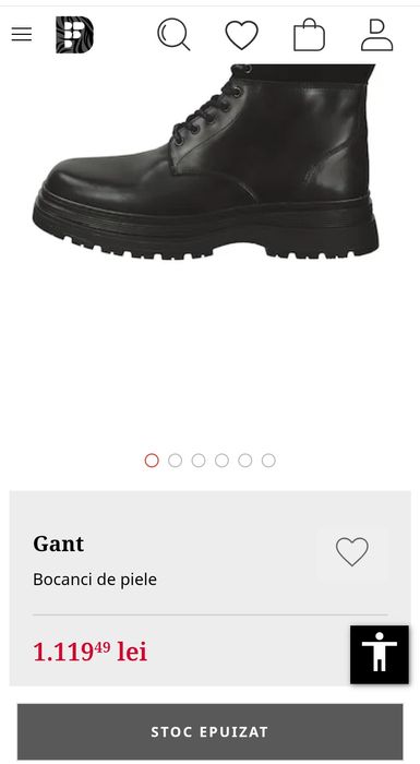 Ghete barbati piele, GANT, marimea 43