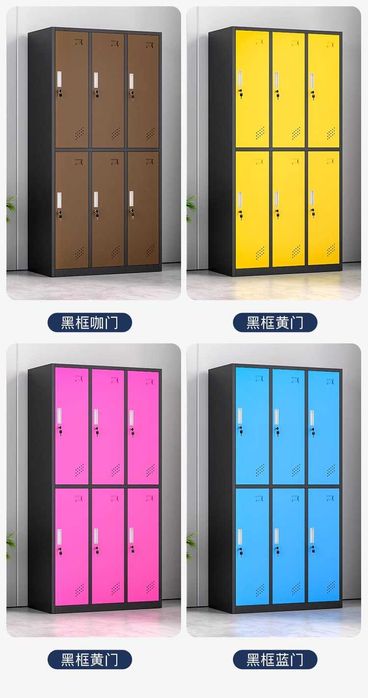 Metall shkaf razdevalka uchun – 1 dan 5 gacha bo‘limli