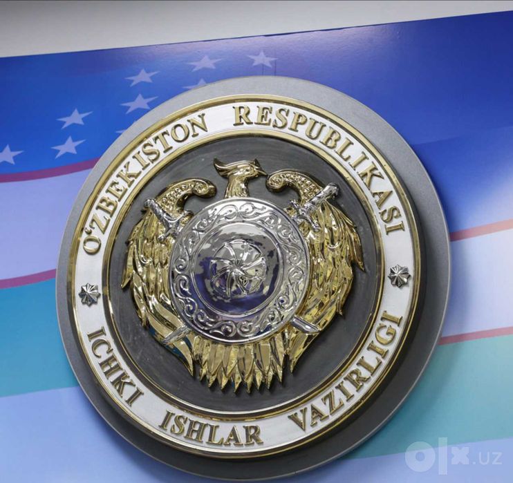государственный Герб Узбекистана керамика