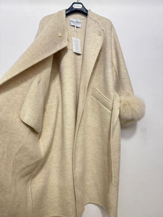 Palton Max Mara Casmir cu Blana de Vulpe