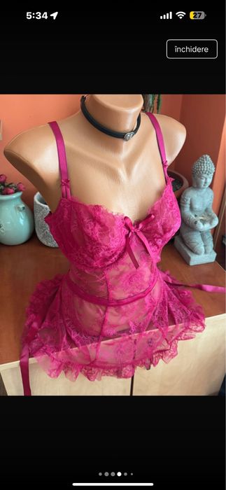 Victoria’s Secret Șorț Wicked din dantelă set 2 piese