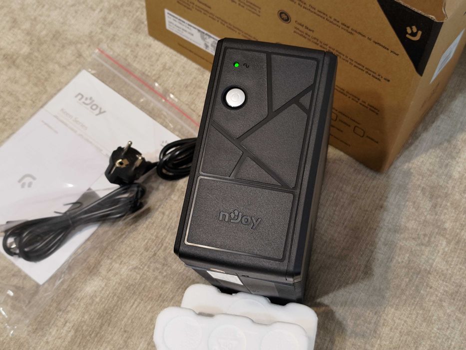 UPS Njoy NOU 800VA/480W Stabilizator tensiune Sursa baterie protectie