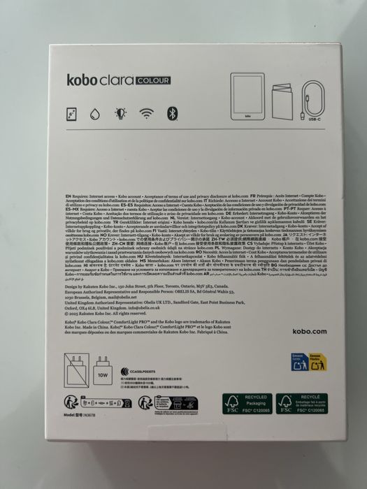 Vand eBook kobo clara colour