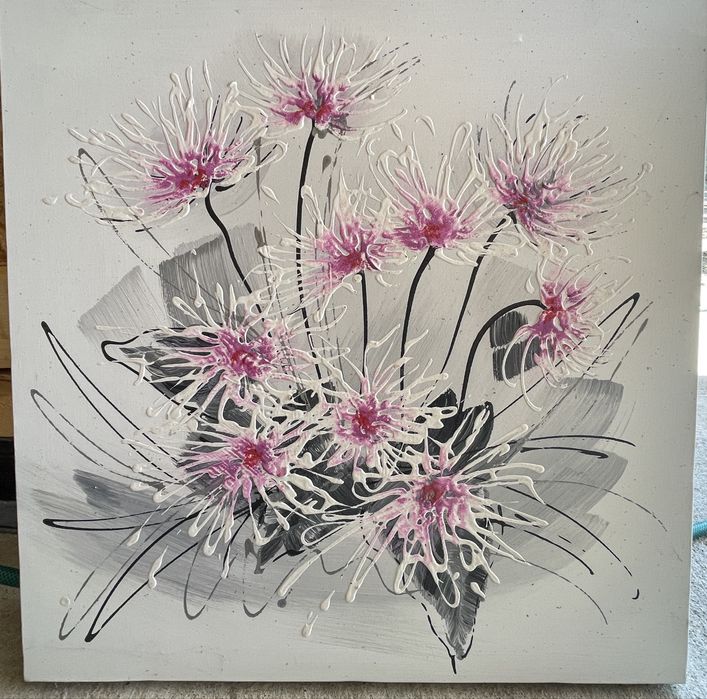 Set tablou si lustra cu 2 dulii