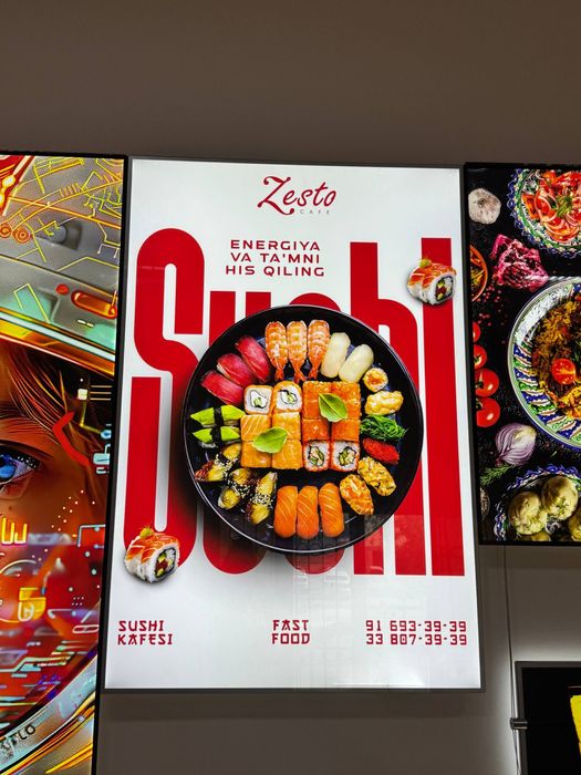 Ultra slim led lightbox  Optom narxlarda !!!