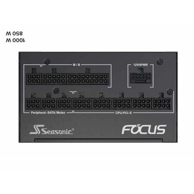 Захранване SEASONIC FOCUS GX-850 850W, 80+ Gold, (В гаранция до 2033)
