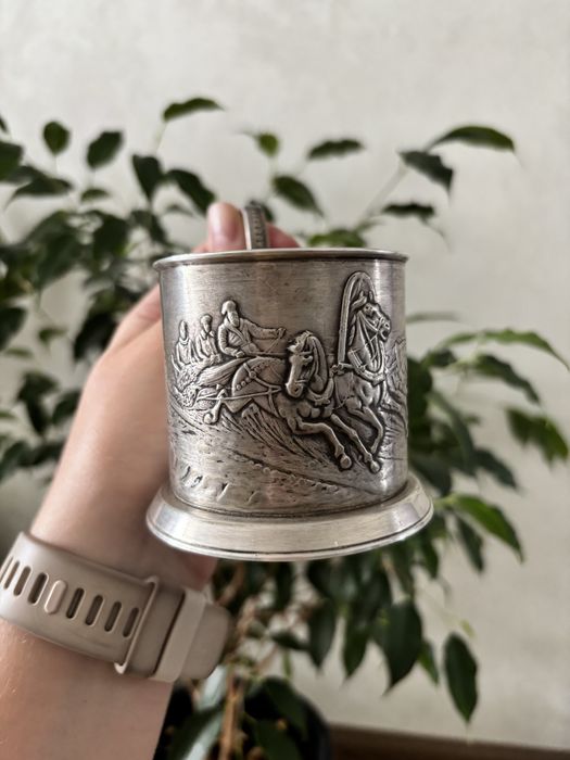 Редкий подстаканник « Зимняя тройка»