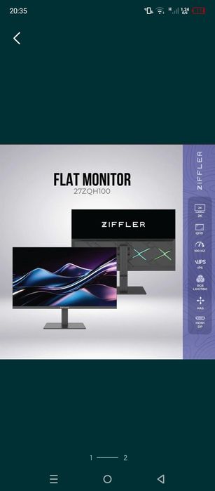 Monitor 27lik QHD 2K IPS Sotiladi.