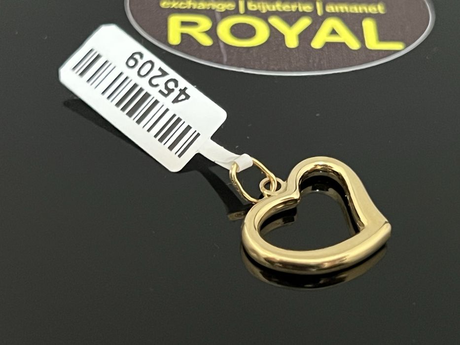 Bijuteria Royal CB : Pandant inima aur 14K  1,12 grame