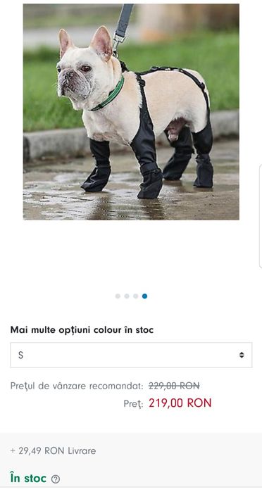 Încălțăminte ptr câini, pantofi Noi reglabili, impermeabili, mărimea S